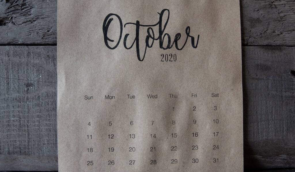 october calendar